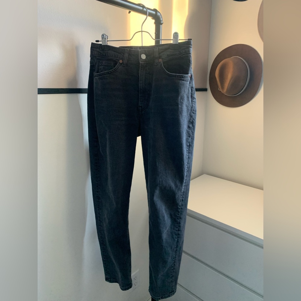 H&M black mom jean